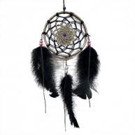 Filtro Dos Sonhos Pequeno (Cinza e Preto)