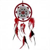 Filtro Dos Sonhos Pequeno (Preto, Branco e Vermelho )