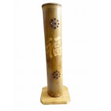 Incens�rio Torre Simples de Bambu Ideograma Fortuna