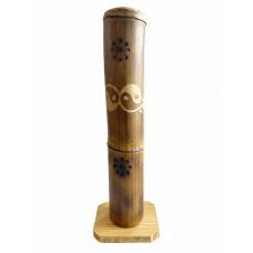 Incensario Torre Simples de Bambu Yin Yang