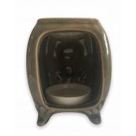 Recho Budda 8cm Cinza Em Ceramica