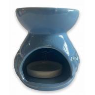 Recho Elefante 8cm Azul Em Ceramica