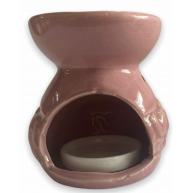 Recho Elefante 8cm Rosa Em Ceramica