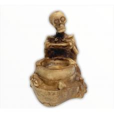 Cinzeiro Caveira  Em Resina 10 Cm