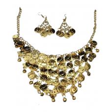 Conjunto Colar E Brinco De Moedas