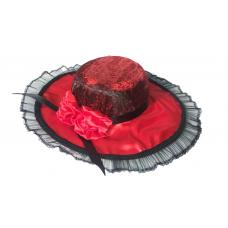 Chap&eacute;u Pombo Gira Vermelho  com Preto