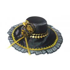 Chap�u Pombo Gira  Preto com Dourado