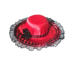 Chap�u Pombo Gira Vermelho  com Preto