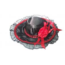 Chap&eacute;u Pombo Gira Vermelho  com Preto