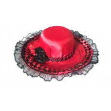 Chap&eacute;u Pombo Gira Vermelho  com Preto