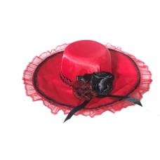 Chap&eacute;u Pombo Gira Vermelho  com Preto