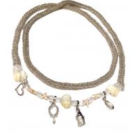 Chicote Personalizado Branco Cristal Com Pingentes