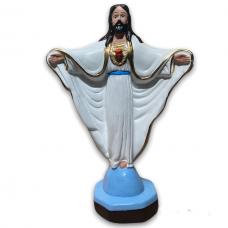 CRISTO REDENTOR (MANTO BRANCO) 22CM 1LINHA
