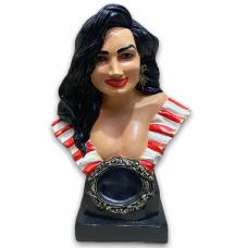 Busto Pombo Gira (Roupa Branca C/ Vermelho)