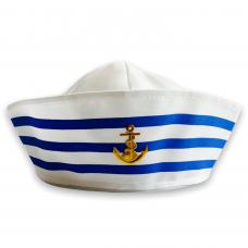 Quepe Marinheiro Branco e Azul