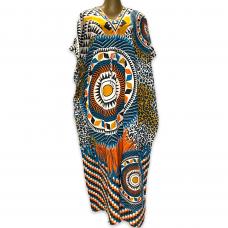 Cafeta Longa Estampa Mandala Africana