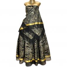 Conjunto Feminino Preto com Dourado