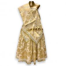 Conjunto Feminino Jacquard Com Fio Dourado (Dourado Estampado)