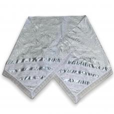 Pano da Costa Jacquard (Branco Estampado) Com Guipir