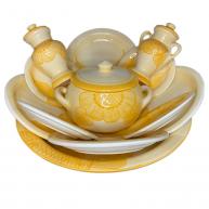 Jogo De Ib&aacute; M&eacute;dio Amarelo Florido