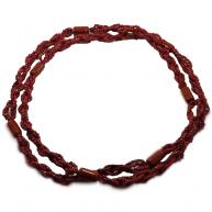 Braj&aacute; 4 Fios Transpassado - Marrom Fosco C\7 Firmas(Xang&ocirc;)