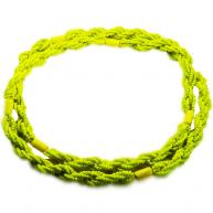 Braj&aacute; 7 Fios Transpassado - Amarelo Fosco C/7 Firmas(Oxum)