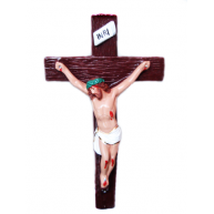 Crucifixo Gesso 26x14 CM
