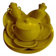 Jogo de Ib&aacute; M&eacute;dio Liso - Amarelo