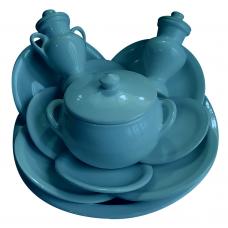 Jogo de Ib&aacute; M&eacute;dio Liso - Azul Claro