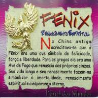 Mini amuleto dourado Fenix